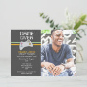 Invitation Jeu Vidéo Ordinateur Sur La Partie De Batchelor (Debout devant)