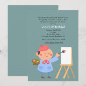 Invitation Jeune Artiste (Devant / Derrière)