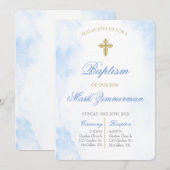 Invitation Jeune baptême (Devant / Derrière)