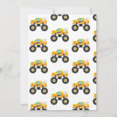 Invitation Jeune camionnette sauvage à monstre (Dos)