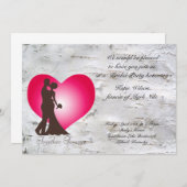 Invitation Jeune couple marié (Devant / Derrière)