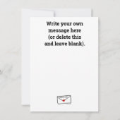 Invitation Jeune Dame Enceinte Kickin' It Card (Dos)