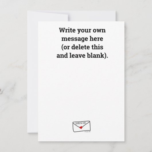 Invitation Jeune Dame Enceinte Kickin' It Card (Dos)