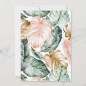 Invitation Jeune Fête Wild Et Trois Safari Jungle Animaux (Dos)