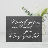 Invitation Jeune fille aux fleurs, typographie drôle sur tabl (Debout devant)