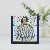 INVITATION JEUNE FILLE BLANCHE SWEET 16 ANNIVERSAIRE (Debout devant)