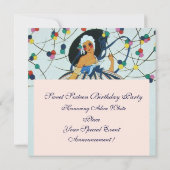 INVITATION JEUNE FILLE BLANCHE SWEET 16 ANNIVERSAIRE (Dos)