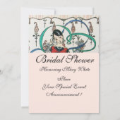 INVITATION JEUNE FILLE, COLORÉ RIBBONS FÊTE DES MARIÉES MONOG (Dos)