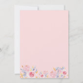 Invitation Jeune fille d'invitation à la douche pour bébé mod (Dos)