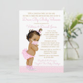 Invitation Jeune Fille Ethnique Avec Masque Conduite Par Baby (Debout devant)