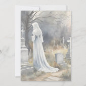 Invitation Jeune fille fantomatique dans le cimetière (Dos)