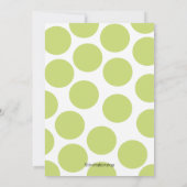 Invitation Jeune fille Twin dans Baby shower Pea Pod (Dos)