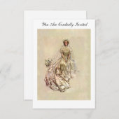 Invitation Jeune mariée de ~ de fille de l'Américain de (Devant / Derrière)