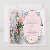 Invitation Jeune mariée et marié de Fête de la mariée, (Dos)