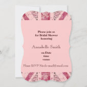 Invitation Jeune mariée grunge Girly d'Union Jack les anglais (Dos)