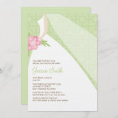 Invitation Jeune mariée moderne chic (Devant / Derrière)