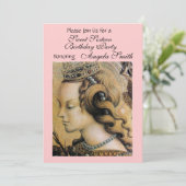 Invitation JEUNE PRINCESSE SWEET 16 PARTY Gold Rose (Debout devant)