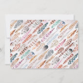 Invitation Jeune, sauvage et trois Boho Photo Anniversaire In (Dos)