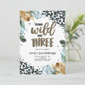 Invitation Jeune Sauvage Et Trois Empreintes de léopard De La (Debout devant)