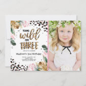 Invitation Jeune Sauvage Et Trois Empreintes de léopard De La (Devant)