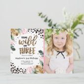 Invitation Jeune Sauvage Et Trois Empreintes de léopard De La (Debout devant)