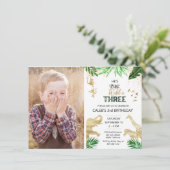 Invitation Jeune Sauvage Et Trois Jungle (Debout devant)