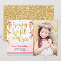 Jeune sauvage et trois plumes Or rose Anniversaire