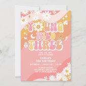 Invitation Jeune sauvage et trois Super roses à chaque annive (Devant)