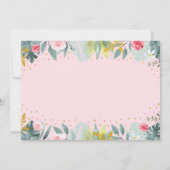 Invitation Jeune Wild Et Trois Pink Gold Safari Anniversaire (Dos)