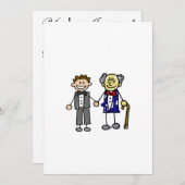 Invitation Jeunes blancs asiatiques gays (Devant / Derrière)