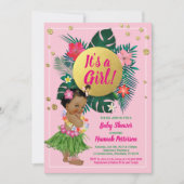 Invitation Jeunes filles tropicales qui prennent une douche d (Devant)