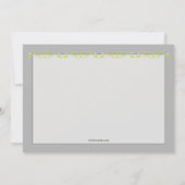 Invitation Jeunes garçons et filles Twins Grey Baby shower In (Dos)