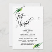Invitation Jeunes Mariés Scénario Élaboré et Verdure (Devant)