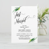 Invitation Jeunes Mariés Scénario Élaboré et Verdure (Debout devant)