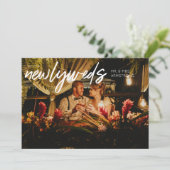 Invitation Jeunes mariés W Horizontal 1 Photo Mariage Récepti (Debout devant)