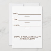 INVITATION JEUX ANNIVERSAIRE JÉSUS (Dos)