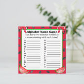 Invitation Jeux Baby showers à deux côtés Watermelon Thème (Debout devant)