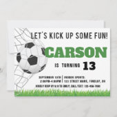 Invitation Jeux d'Anniversaire de football américain moderne (Devant)