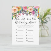 Invitation Jeux d'anniversaire floraux x2 - jeu téléphonique| (Debout devant)