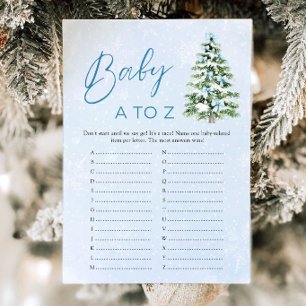 Invitation Jeux de Baby Shower Bows Christmas Baby Items A à