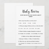 Invitation Jeux de Baby shower minimal pour bébés moderne Car (Devant / Derrière)