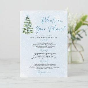 Invitation Jeux de Baby Shower pour Noël : Qu'y a-t-il sur vo