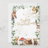 Invitation Jeux de baby shower - Prédictions de bébé (Dos)