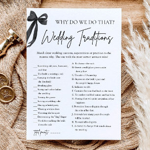 Invitation Jeux de Baby Shower sur les Traditions de Mariage
