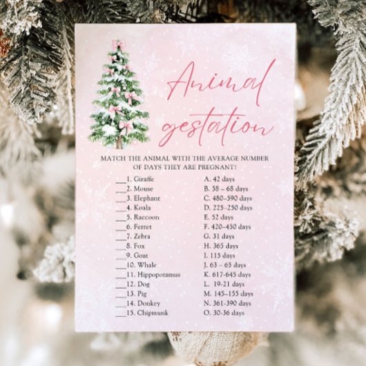 Invitation Jeux de Bébé de Fête de Noël avec des Rubans