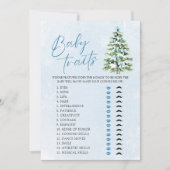 Invitation Jeux de bébé de l'arbre de Noël Arcs Traits Bébé (Devant)