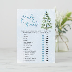 Invitation Jeux de bébé de l'arbre de Noël Arcs Traits Bébé