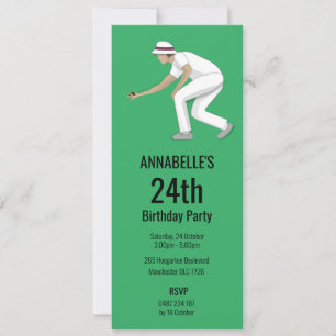 Invitation Jeux de boules sur gazon