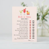 Invitation Jeux de douche de Cocktail Guess Who  (Debout devant)