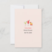 Invitation Jeux de douche de Cocktail Guess Who  (Dos)